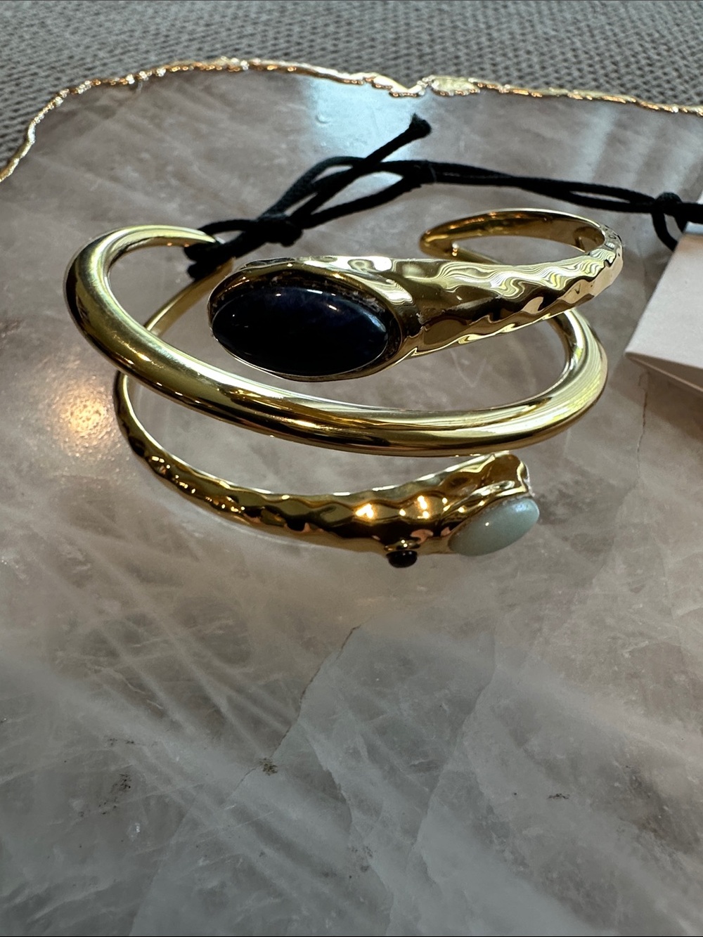 CHLOE Gold-Tone Brass The Chloe Senses Cuff Bracelet NEW WITH TAGS